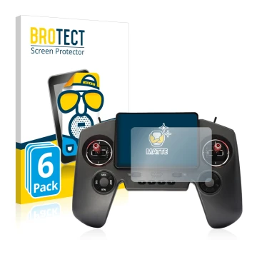 Parte frontal de un envase de producto con el logotipo de la marca BROTECT. Al lado se muestra el dispositivo FrSky Twin Lite 