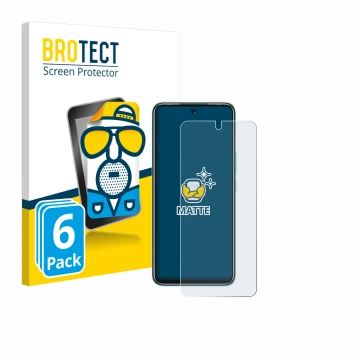 Parte frontal de un envase de producto con el logotipo de la marca BROTECT. Al lado se muestra el dispositivo Infinix Hot 12 P