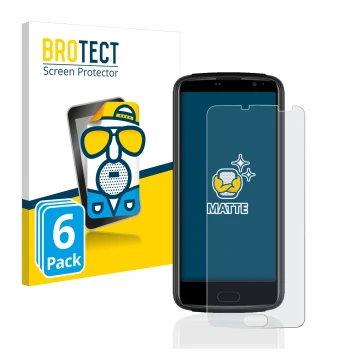 Parte frontal de un envase de producto con el logotipo de la marca BROTECT. Al lado se muestra el dispositivo Beafon M7 premiu