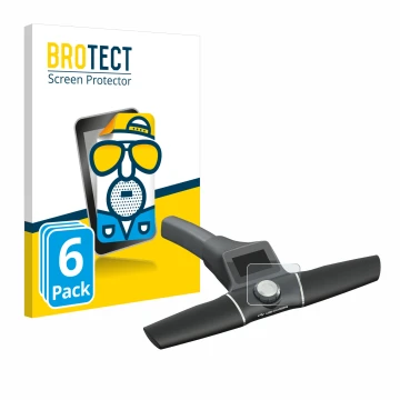 Parte frontal de un envase de producto con el logotipo de la marca BROTECT. Al lado se muestra el dispositivo Motocaddy S1 Ele