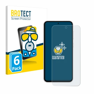 Parte frontal de un envase de producto con el logotipo de la marca BROTECT. Al lado se muestra el dispositivo Samsung Galaxy S
