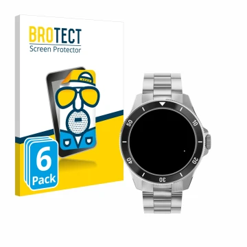 Parte frontal de un envase de producto con el logotipo de la marca BROTECT. Al lado se muestra el dispositivo Withings ScanWat