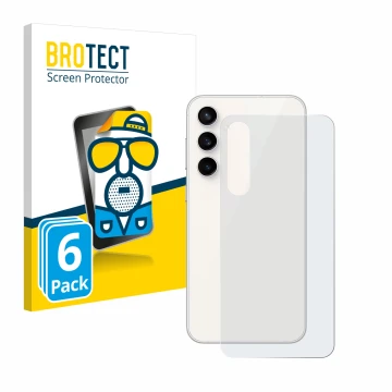 Parte frontal de un envase de producto con el logotipo de la marca BROTECT. Al lado se muestra el dispositivo Samsung Galaxy S