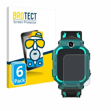 Parte frontal de un envase de producto con el logotipo de la marca BROTECT. Al lado se muestra el dispositivo Retoo Smartwatch