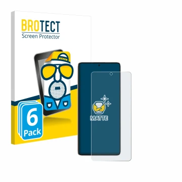 Parte frontal de un envase de producto con el logotipo de la marca BROTECT. Al lado se muestra el dispositivo Xiaomi Poco F6 c