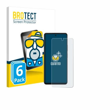 Parte frontal de un envase de producto con el logotipo de la marca BROTECT. Al lado se muestra el dispositivo Oppo A79 5G con 