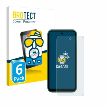 Parte frontal de un envase de producto con el logotipo de la marca BROTECT. Al lado se muestra el dispositivo Nokia XR21 Limit