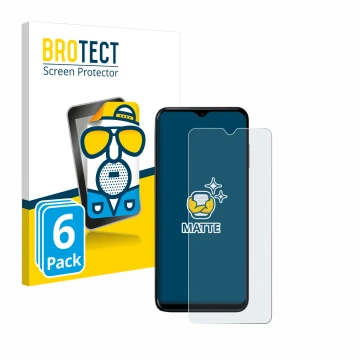 Parte frontal de un envase de producto con el logotipo de la marca BROTECT. Al lado se muestra el dispositivo Nokia G60 5G con