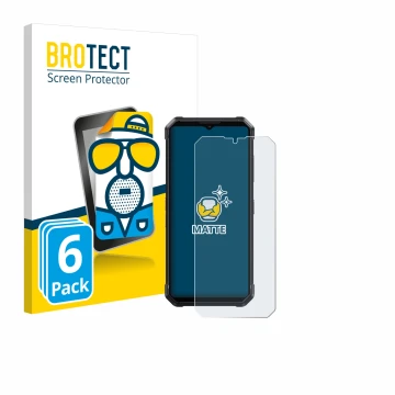 Parte frontal de un envase de producto con el logotipo de la marca BROTECT. Al lado se muestra el dispositivo Fossibot F106 Pr
