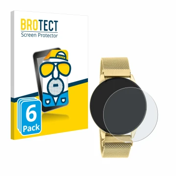 Parte frontal de un envase de producto con el logotipo de la marca BROTECT. Al lado se muestra el dispositivo Oozoo Q00121 con