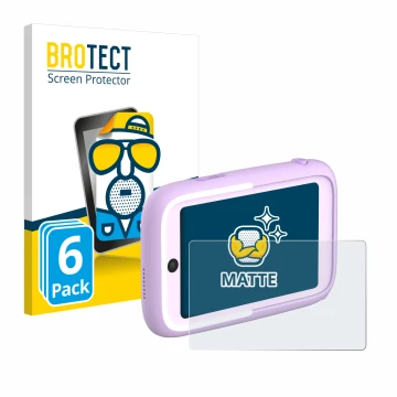 Parte frontal de un envase de producto con el logotipo de la marca BROTECT. Al lado se muestra el dispositivo Myfirst Camera 5