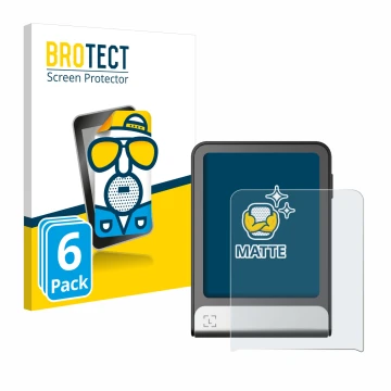 Parte frontal de un envase de producto con el logotipo de la marca BROTECT. Al lado se muestra el dispositivo Ledger Flex con 