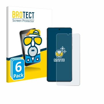 Parte frontal de un envase de producto con el logotipo de la marca BROTECT. Al lado se muestra el dispositivo OnePlus 13 con s