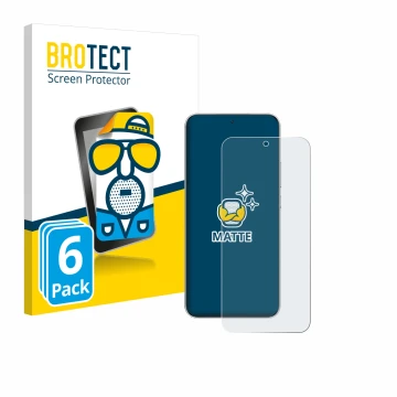 Parte frontal de un envase de producto con el logotipo de la marca BROTECT. Al lado se muestra el dispositivo Honor Magic 7 co