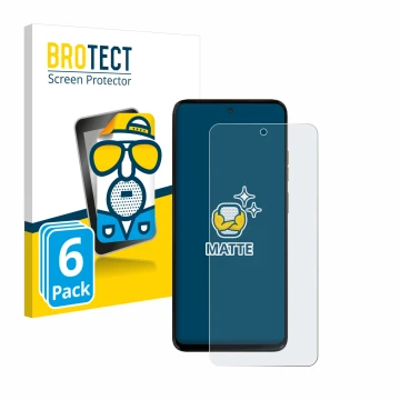 Parte frontal de un envase de producto con el logotipo de la marca BROTECT. Al lado se muestra el dispositivo Motorola Moto G1