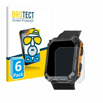 Parte frontal de un envase de producto con el logotipo de la marca BROTECT. Al lado se muestra el dispositivo Stahlgear Thor c