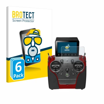 Parte frontal de un envase de producto con el logotipo de la marca BROTECT. Al lado se muestra el dispositivo PowerBox Systems