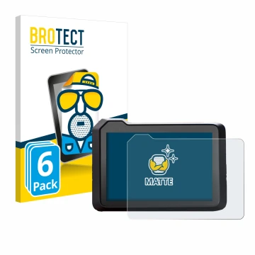 Parte frontal de un envase de producto con el logotipo de la marca BROTECT. Al lado se muestra el dispositivo KTM 1390 Super D