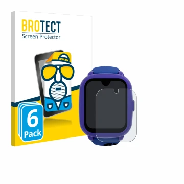 Parte frontal de un envase de producto con el logotipo de la marca BROTECT. Al lado se muestra el dispositivo SaveFamily Iconi
