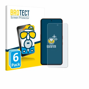 Parte frontal de un envase de producto con el logotipo de la marca BROTECT. Al lado se muestra el dispositivo Nothing CMF Phon