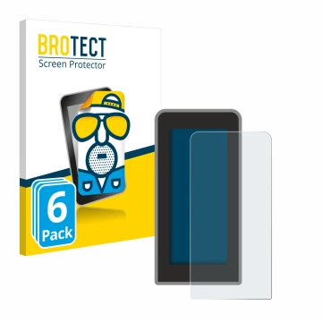 Parte frontal de un envase de producto con el logotipo de la marca BROTECT. Al lado se muestra el dispositivo Tenways CGO600 P