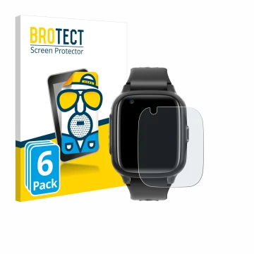 Parte frontal de un envase de producto con el logotipo de la marca BROTECT. Al lado se muestra el dispositivo Krostming Kids S
