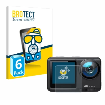 Parte frontal de un envase de producto con el logotipo de la marca BROTECT. Al lado se muestra el dispositivo Wolfang GA420 co