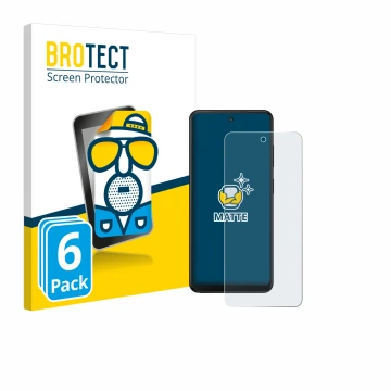 Parte frontal de un envase de producto con el logotipo de la marca BROTECT. Al lado se muestra el dispositivo Xplora HMD Fusio