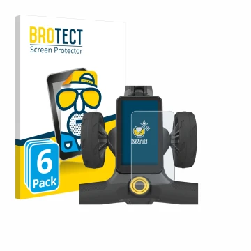 Parte frontal de un envase de producto con el logotipo de la marca BROTECT. Al lado se muestra el dispositivo PowaKaddy CT12 G