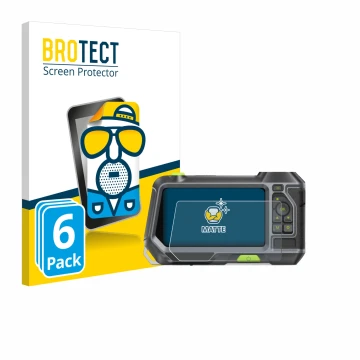 Parte frontal de un envase de producto con el logotipo de la marca BROTECT. Al lado se muestra el dispositivo Teslong NTS500 c