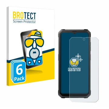 Parte frontal de un envase de producto con el logotipo de la marca BROTECT. Al lado se muestra el dispositivo Blackview BV4800