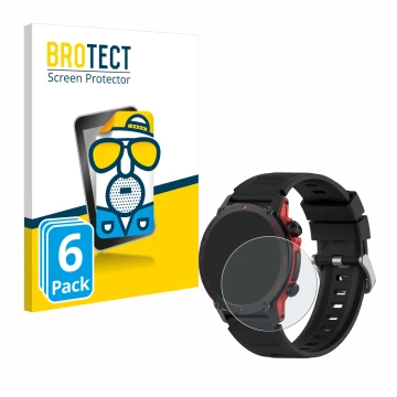 Parte frontal de un envase de producto con el logotipo de la marca BROTECT. Al lado se muestra el dispositivo Popglory S136 co