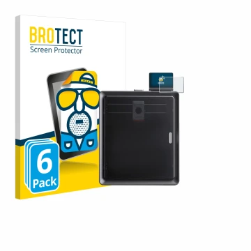 Parte frontal de un envase de producto con el logotipo de la marca BROTECT. Al lado se muestra el dispositivo Anycubic Kobra S