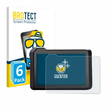 Parte frontal de un envase de producto con el logotipo de la marca BROTECT. Al lado se muestra el dispositivo KTM 990 Duke 202