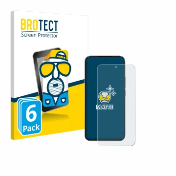 Parte frontal de un envase de producto con el logotipo de la marca BROTECT. Al lado se muestra el dispositivo Xiaomi 15T Pro c