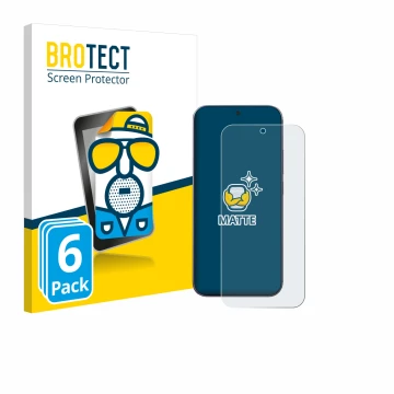 Parte frontal de un envase de producto con el logotipo de la marca BROTECT. Al lado se muestra el dispositivo Xiaomi 17 Pro Ma