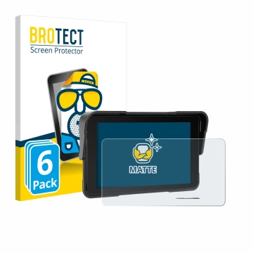 Parte frontal de un envase de producto con el logotipo de la marca BROTECT. Al lado se muestra el dispositivo Sixwin P2 5