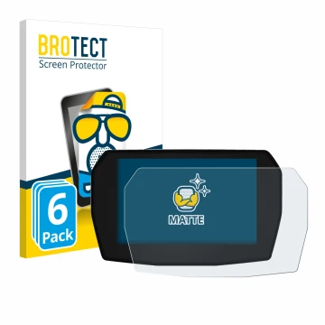 Parte frontal de un envase de producto con el logotipo de la marca BROTECT. Al lado se muestra el dispositivo Ducati Streetfig