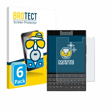Parte frontal de un envase de producto con el logotipo de la marca BROTECT. Al lado se muestra el dispositivo Unihertz Titan 2