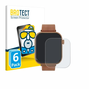 Parte frontal de un envase de producto con el logotipo de la marca BROTECT. Al lado se muestra el dispositivo Techmade M-GLAM0