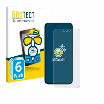 Parte frontal de un envase de producto con el logotipo de la marca BROTECT. Al lado se muestra el dispositivo Huawei Mate 80 P