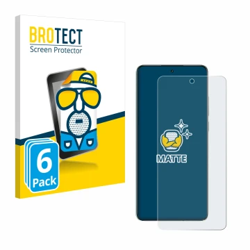 Parte frontal de un envase de producto con el logotipo de la marca BROTECT. Al lado se muestra el dispositivo Oppo K13 con su 
