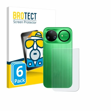 Parte frontal de un envase de producto con el logotipo de la marca BROTECT. Al lado se muestra el dispositivo Huawei Nova 15 U