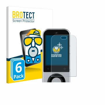 Parte frontal de un envase de producto con el logotipo de la marca BROTECT. Al lado se muestra el dispositivo Sofabaton X2 con