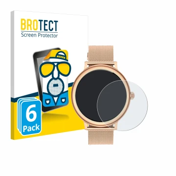 Parte frontal de un envase de producto con el logotipo de la marca BROTECT. Al lado se muestra el dispositivo Ruxingx AK98 1.1