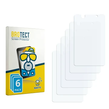 Parte frontal de un envase de producto con el logotipo de la marca BROTECT. Al lado está el protector de pantalla correspondie