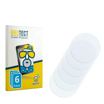 Parte frontal de un envase de producto con el logotipo de la marca BROTECT. Al lado está el protector de pantalla correspondie