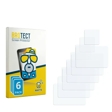 Parte frontal de un envase de producto con el logotipo de la marca BROTECT. Al lado está el protector de pantalla correspondie