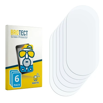 Parte frontal de un envase de producto con el logotipo de la marca BROTECT. Al lado está el protector de pantalla correspondie