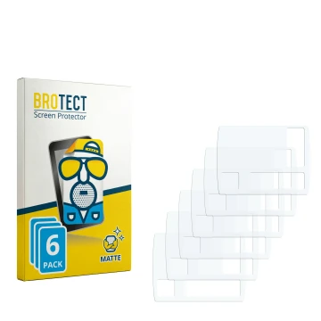 Parte frontal de un envase de producto con el logotipo de la marca BROTECT. Al lado está el protector de pantalla correspondie